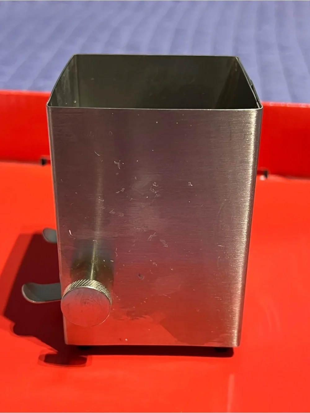 Stainless Steel Countertop toothpick Dispenser with Adjustment Knob